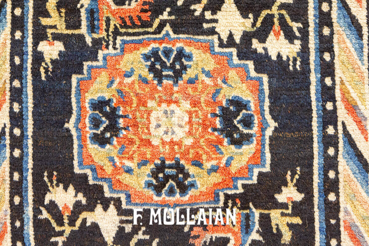 Antique Hand-knotted Tibetan Meditation Rug n°:29855895